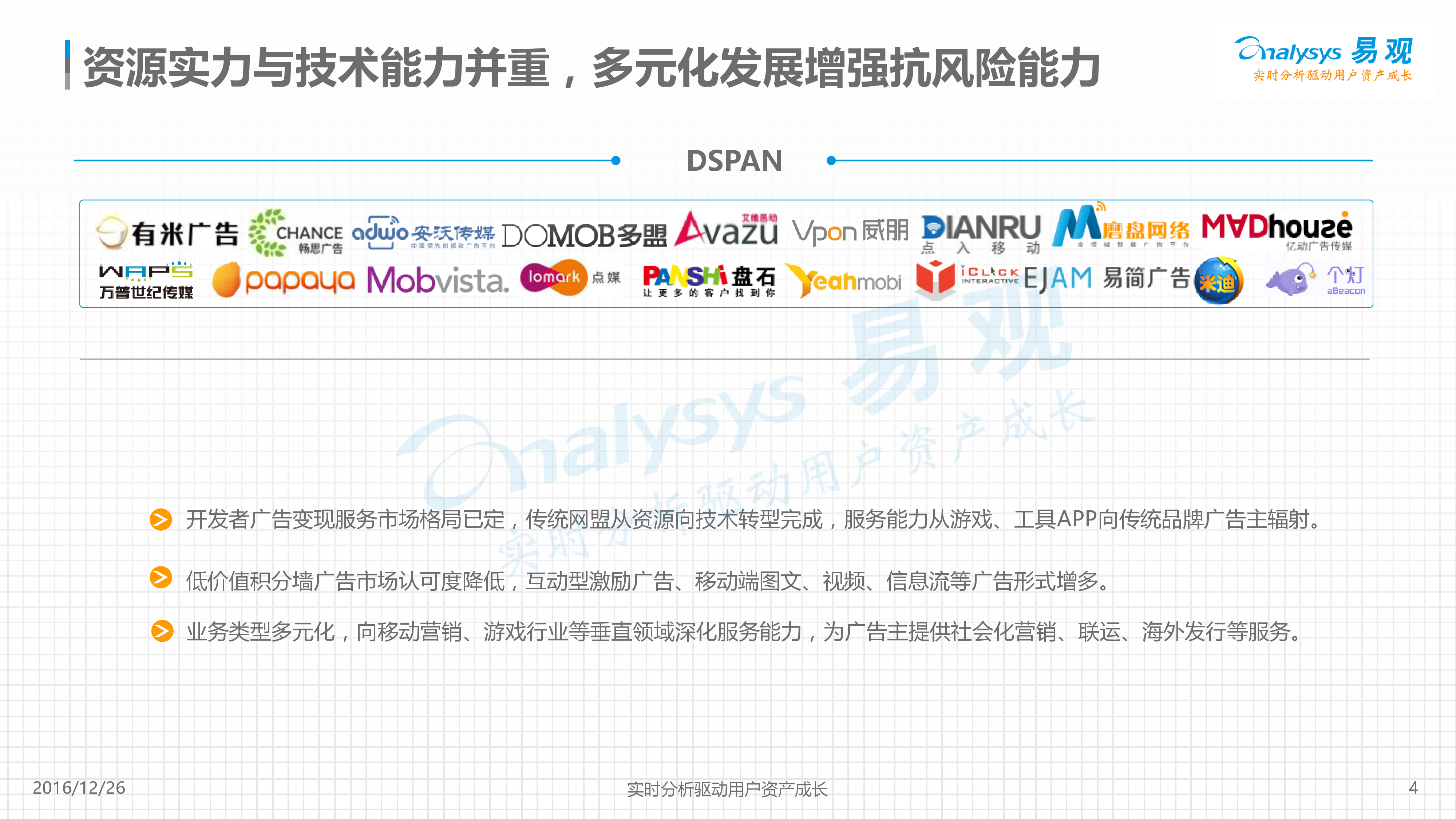 中国数字营销市场生态图谱2016-易观分析