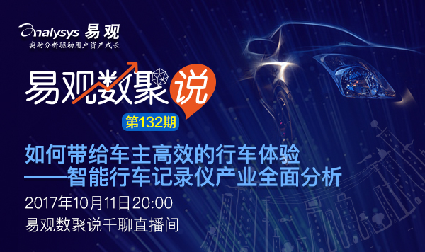 【数聚说132期】如何带给车主高效的行车体验 ——智能行车记录仪产业全面分析