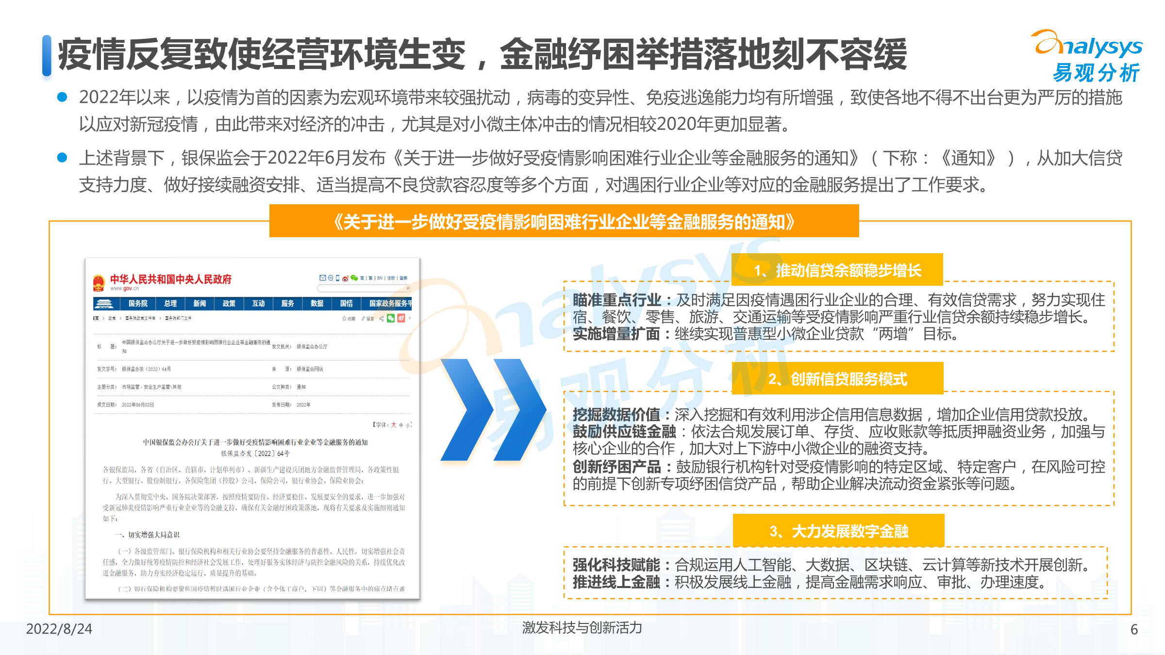 2022年中国小微信贷市场发展分析-易观分析